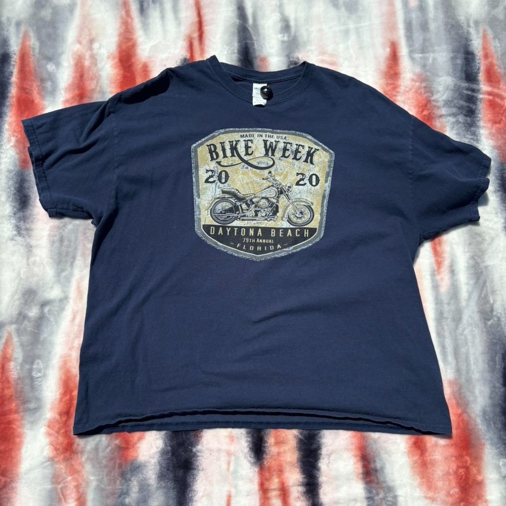 Bike Week Daytona Beach 2020 Navy t-shirt Size 2Xl